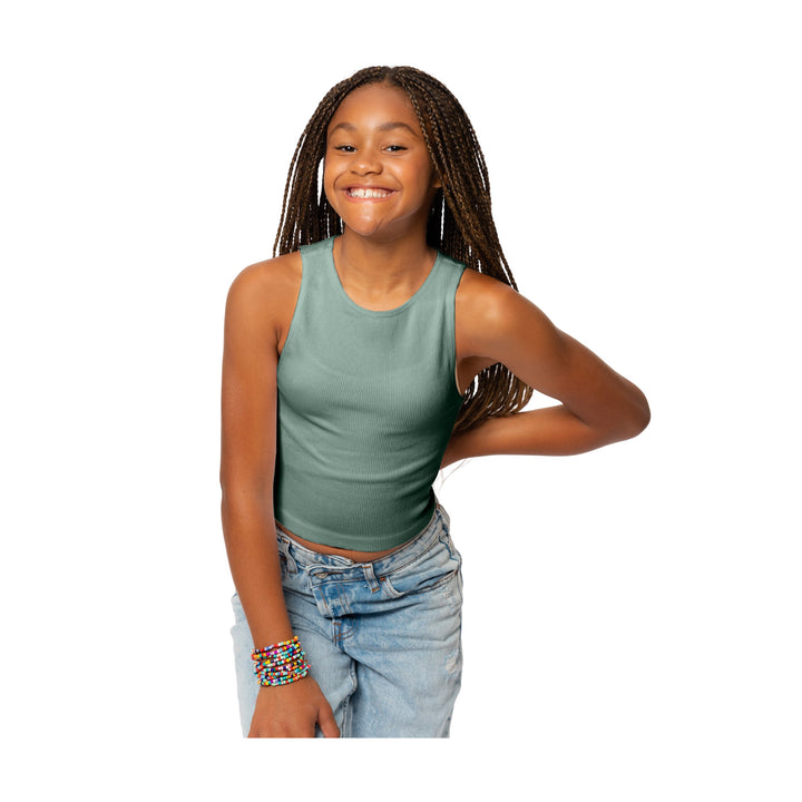 Girl's (8-12) Sleeveless Seamless Top