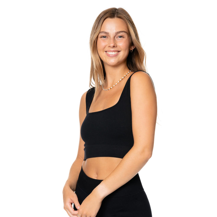 Junior's Ribbed Sports Tank Top