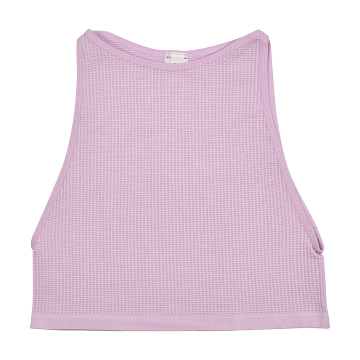 Girl's (8-12) Sleeveless Ribbed Crop Top