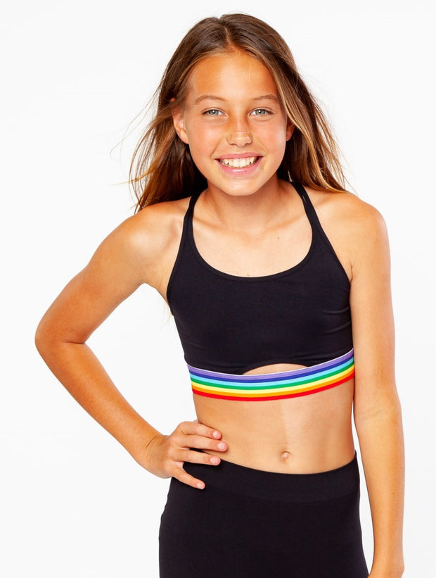 Sport Bra with Rainbow Ages 7-14 – Malibu Sugar