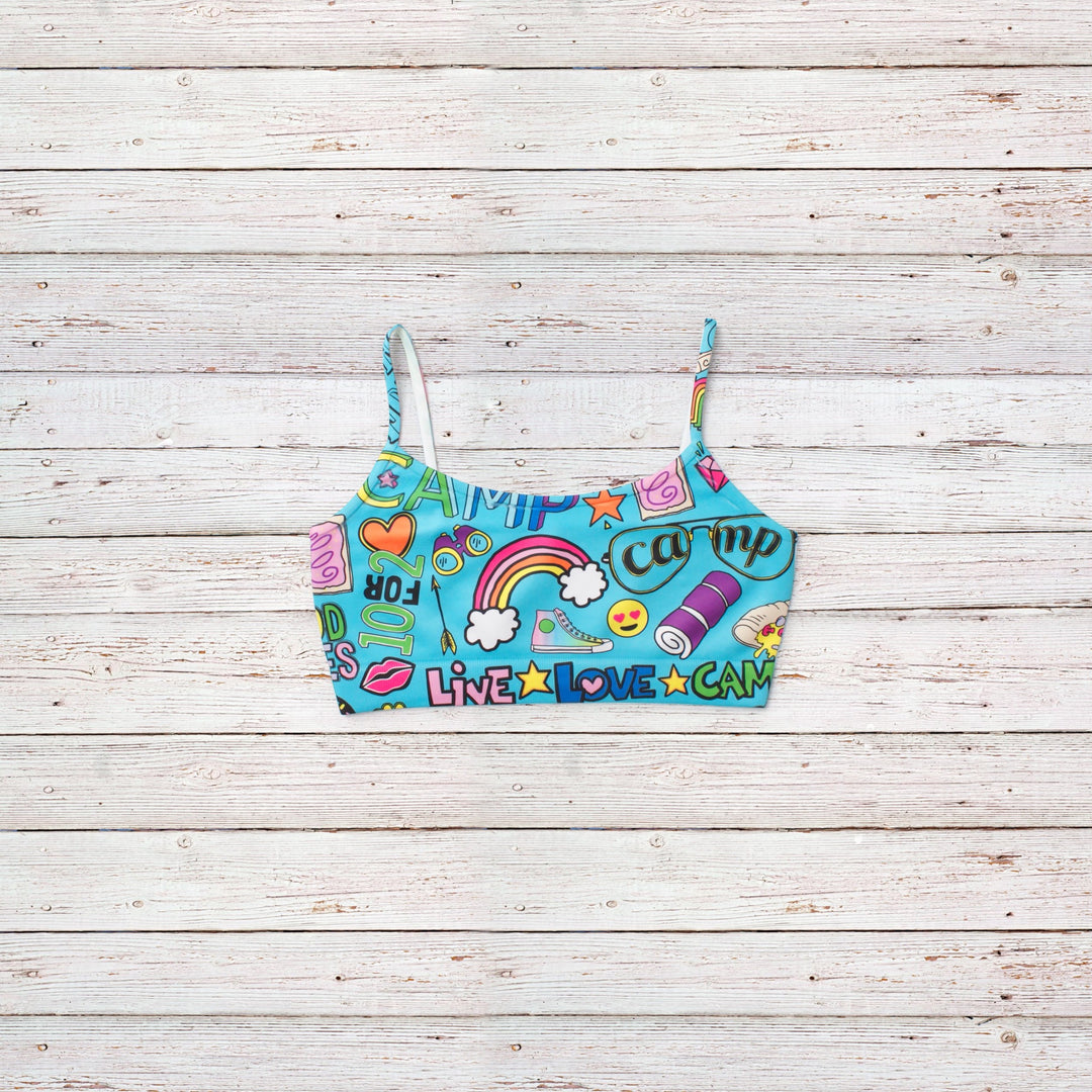 Girl's (10-14) Malibu Sugar Camp Bandeau Bra Cami