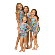 Malibu Sugar Camp Sleeveless Top for Little Girls 4-6x