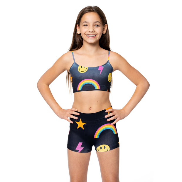 Ombre Icons Boy Shorts for Girls 7-14
