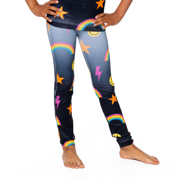Little Girl's (4-6x) Ombre with Icons Leggings