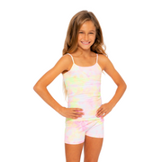 Water Color Tie Dye Full Cami for Little Girls 4-6x