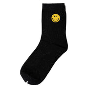 Happy Face Patch Tube Socks