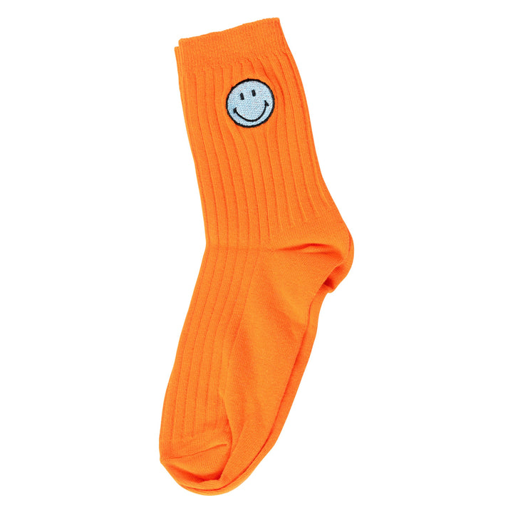 Happy Face Patch Tube Socks