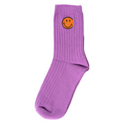 Happy Face Patch Tube Socks