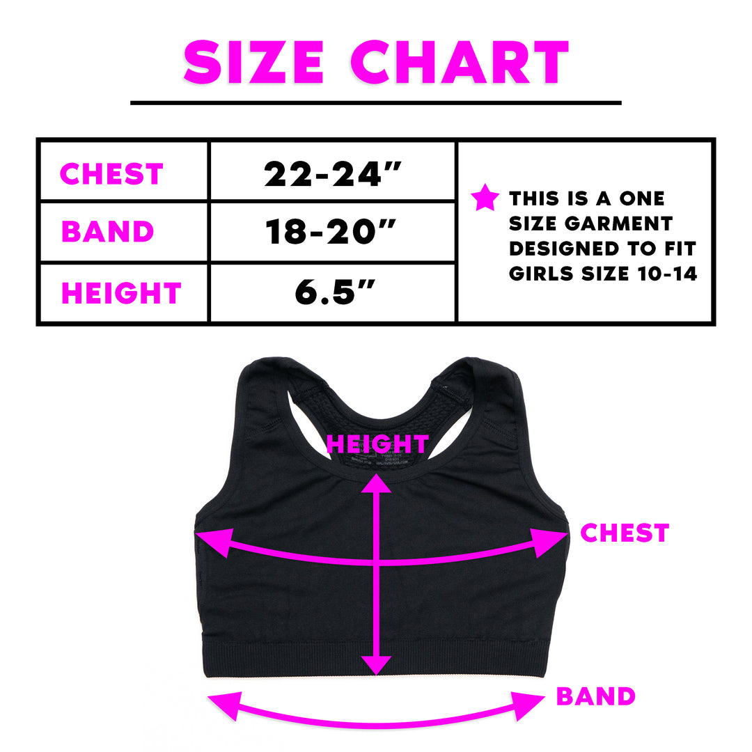 Girl's (8-14) Side Line Sports Bra
