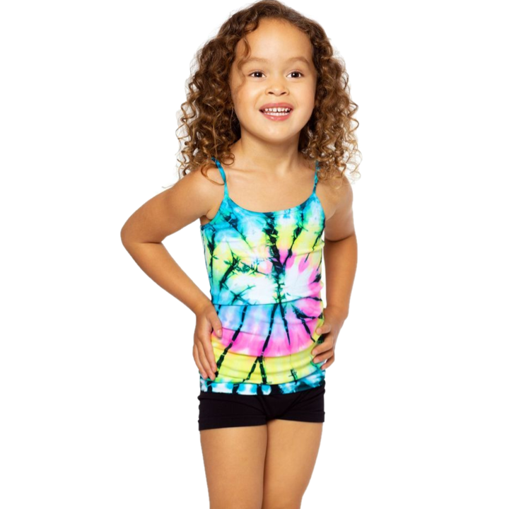 Little Girl's (4-6x) Swirl Tie Dye Full Length Cami