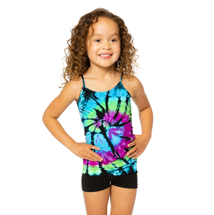 Little Girl's (4-6x) Swirl Tie Dye Full Length Cami