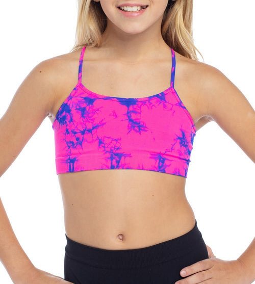 Girls 4 Pack Butterfly Print Cami Bras - Multi Color