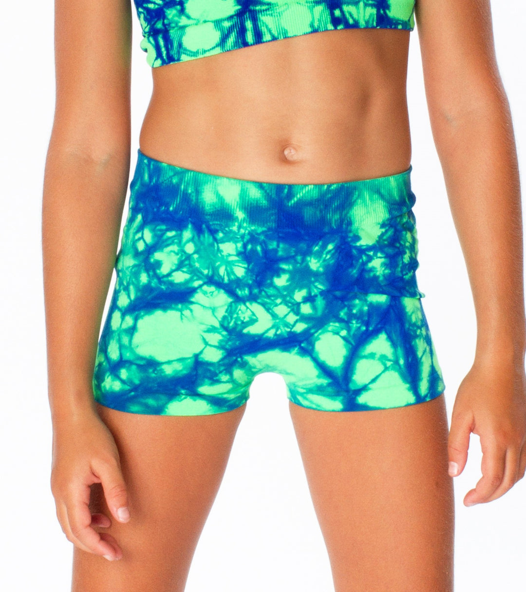 Little Girl's (4-6x) "CHEER" Tie Dye Boy Shorts