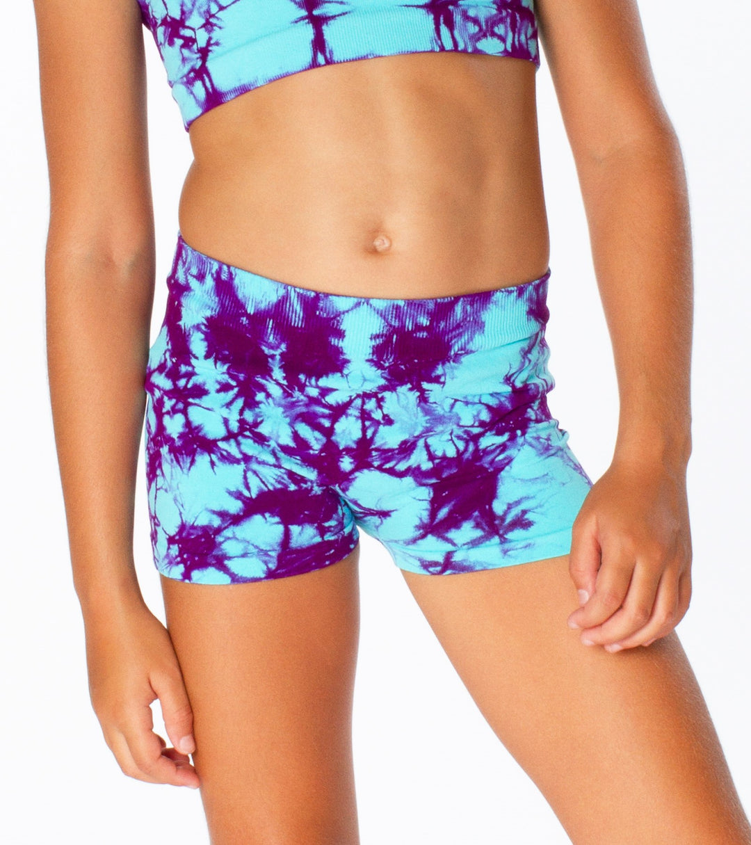 Little Girl's (4-6x) "CHEER" Tie Dye Boy Shorts