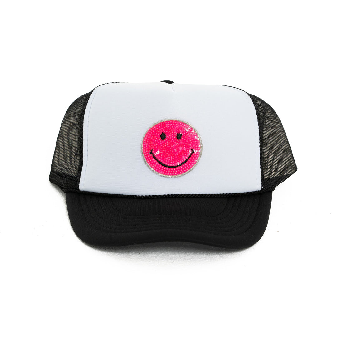 Trucker Hat with a "Happy Face" Patch