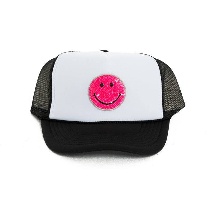 Trucker Hat with a "Happy Face" Patch