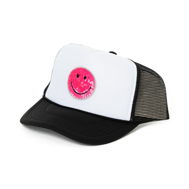Trucker Hat with a "Happy Face" Patch