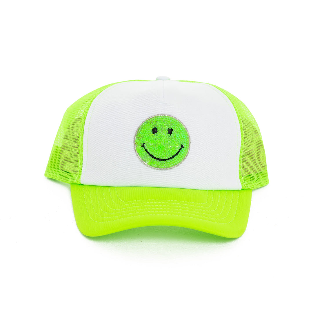 Trucker Hat with a "Happy Face" Patch