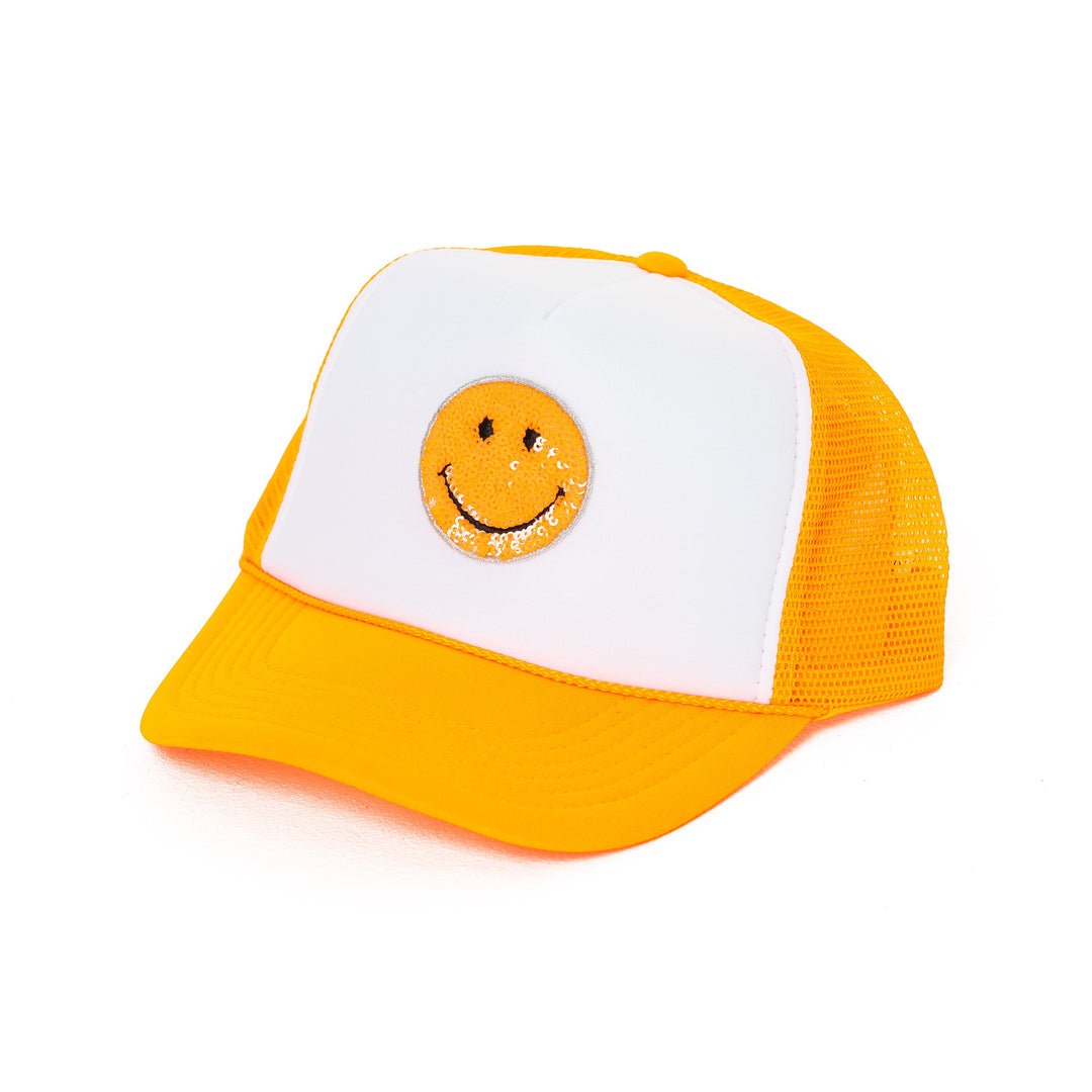 Trucker Hat with a "Happy Face" Patch