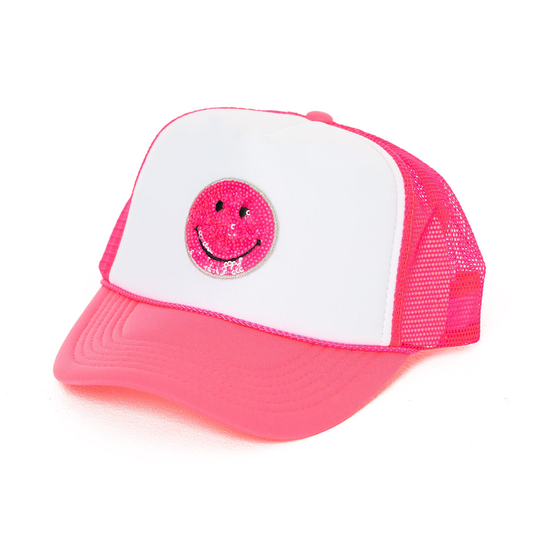 Trucker Hat with a "Happy Face" Patch