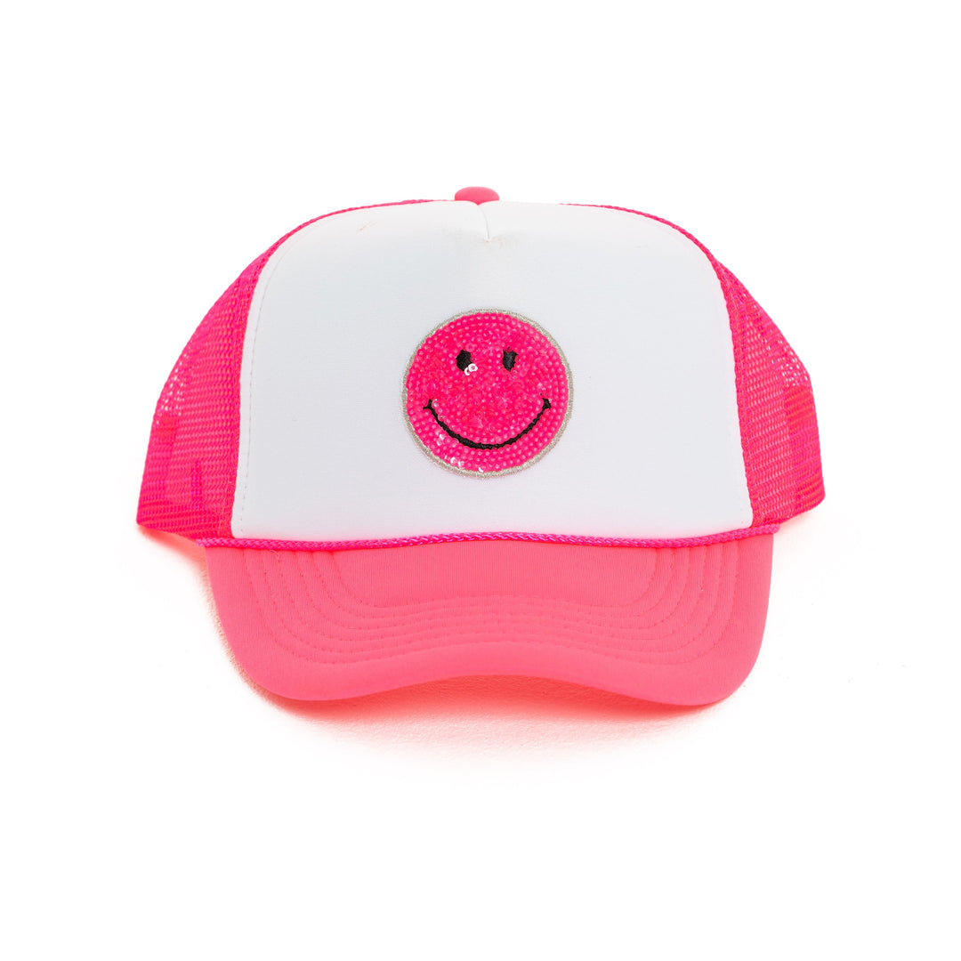 Trucker Hat with a "Happy Face" Patch