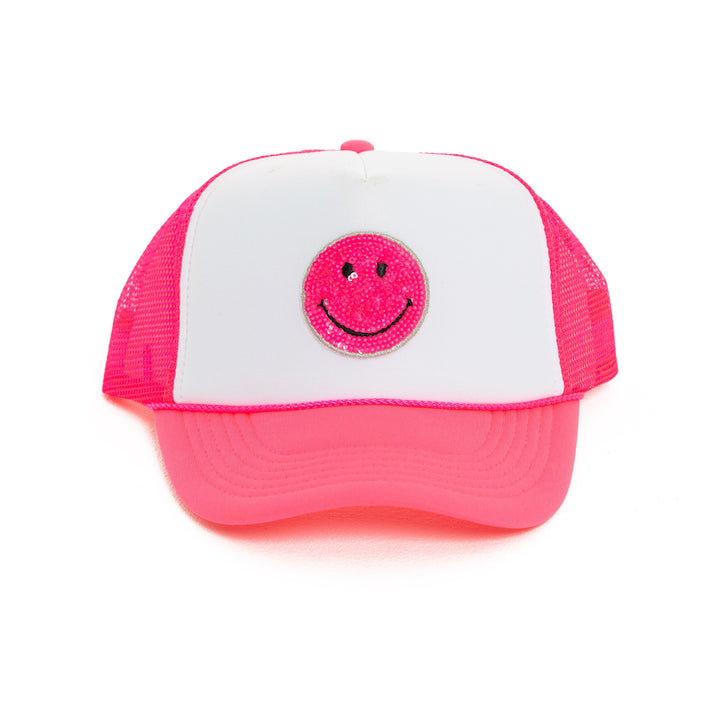 Trucker Hat with a "Happy Face" Patch