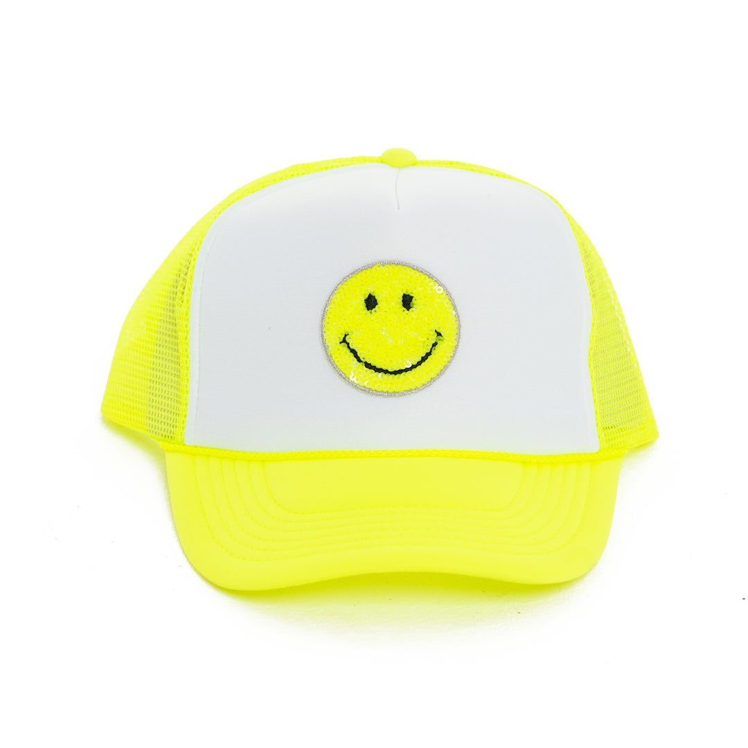 Trucker Hat with a "Happy Face" Patch
