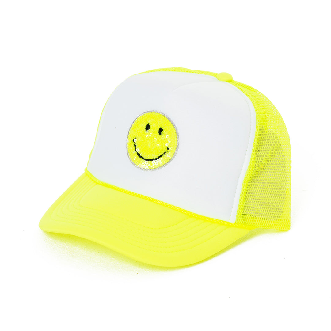 Trucker Hat with a "Happy Face" Patch