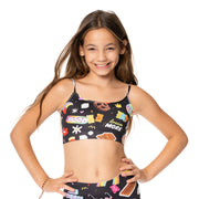 Sweets & Treats Happy Faces Bandeau Bra Cami for Girls 7-14