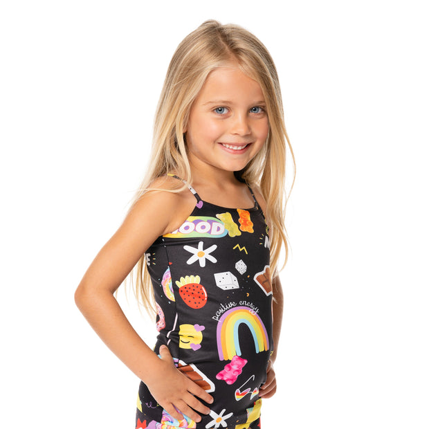 Sweets & Treats Happy Faces Full Cami for Little Girls 4-6x