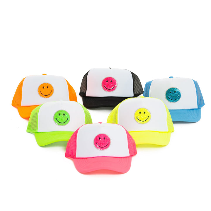 Trucker Hat with a "Happy Face" Patch
