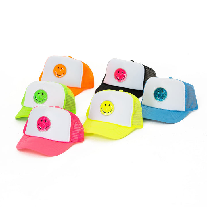 Trucker Hat with a "Happy Face" Patch