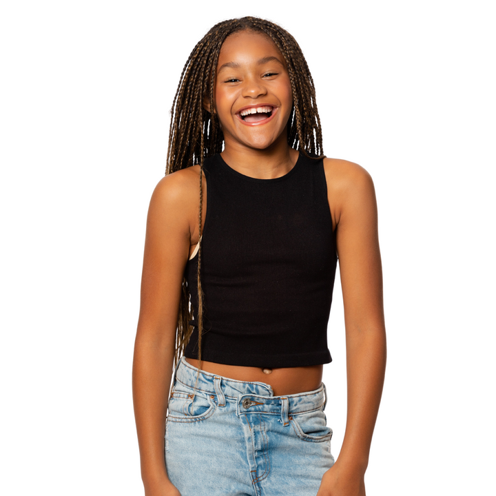 Girl's (8-12) Sleeveless Seamless Top