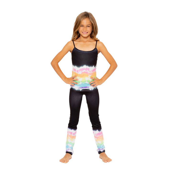 Girl's (7-10) Midnight Rainbow Tie Dye Full Cami
