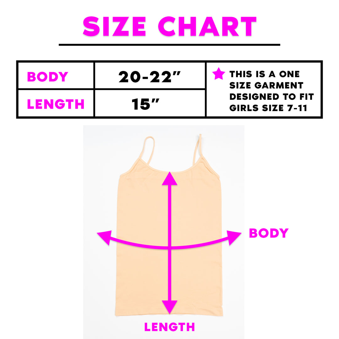 Girl's (7-10) Solid Full Cami