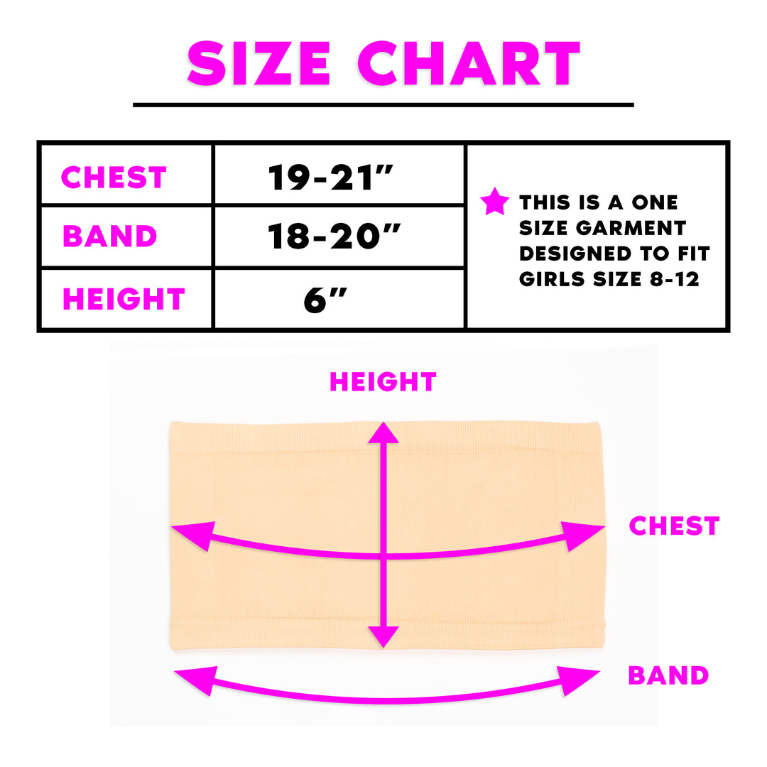 Girl's (7-14) Solid Bandeau